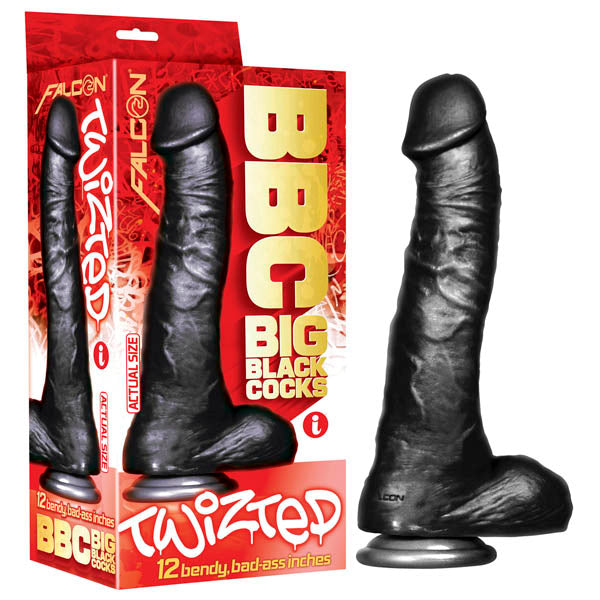 BBC (Big Black Cocks) - Twizted - Black 30.5 cm (12'') Dildo