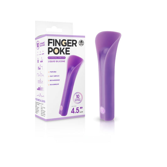 Finger Poke - Purple - Purple 11.4 cm USB Rechargeable Bullet-FPBQ020A00-022