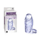 Massive Penis Sleeve with Ball Strap - Clear Penis Enlarger Sleeve - FSS001A000-050