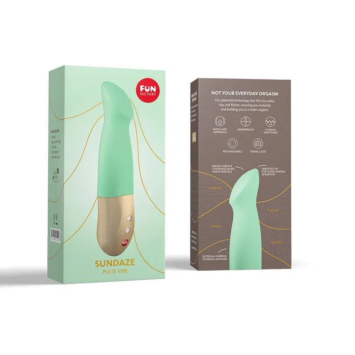 Fun Factory SUNDAZE pistachio - Green 17.5 cm USB Rechargeable Thrusting Vibrator