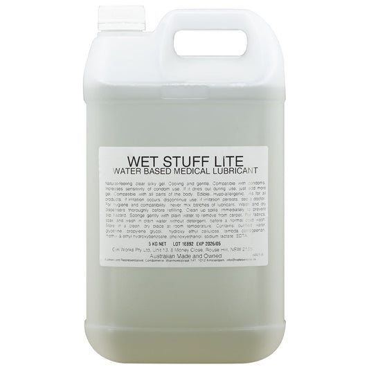 Wet Stuff Lite - 5kg Bottle - Water Based Lubricant - 5 kg Tube-GW11026