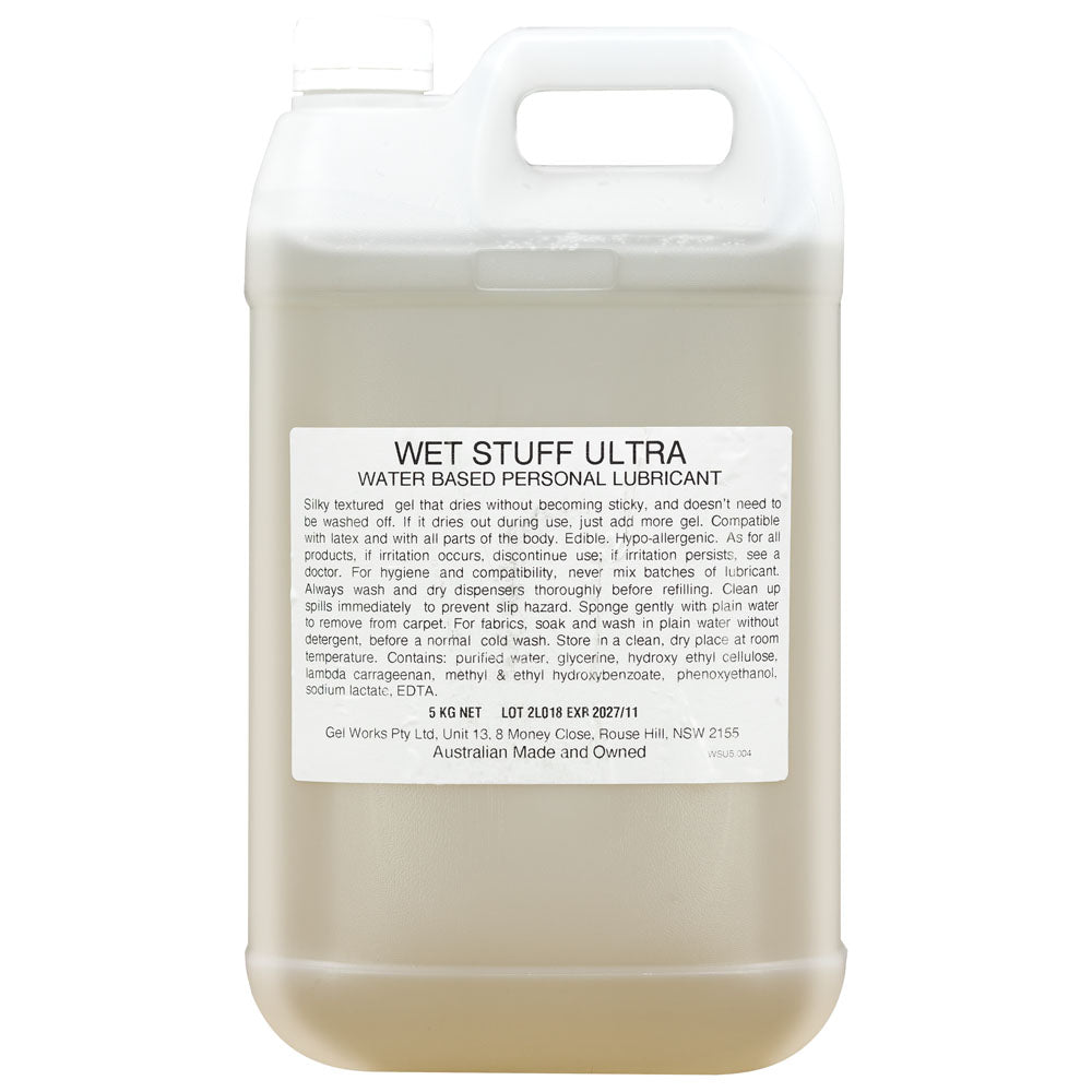 Wet Stuff Ultra - 5 kg - Water Based Lubricant - 5 kg Bottle-GW90100