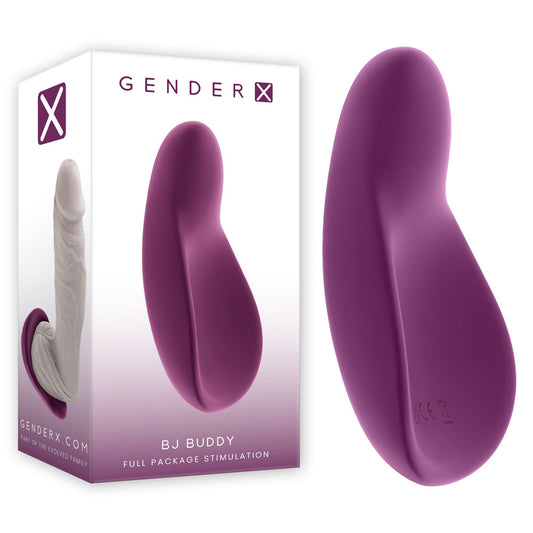 Gender X BJ BUDDY - Purple USB Rechargeable Vibrating Unisex Stimulator - GX-RS-6206-2