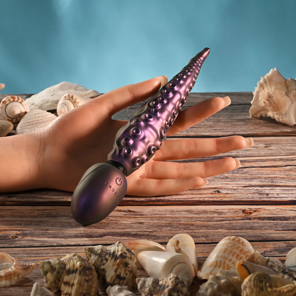 Gender X INTO THE DEEP - Purple 21.7 cm USB Rechargeable Tentacle Fantasy Massage Wand - GX-RS-7395-2
