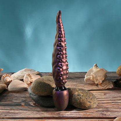 Gender X INTO THE DEEP - Purple 21.7 cm USB Rechargeable Tentacle Fantasy Massage Wand - GX-RS-7395-2