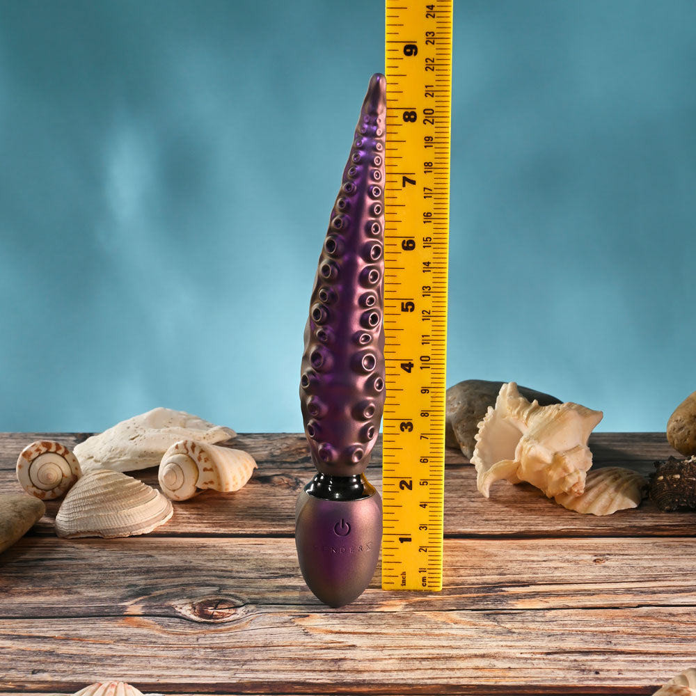 Gender X INTO THE DEEP - Purple 21.7 cm USB Rechargeable Tentacle Fantasy Massage Wand - GX-RS-7395-2
