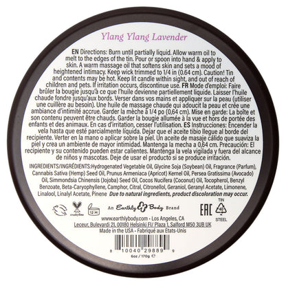 EB Aphrodisiac Massage Candle - Ylang Ylang Lavender - Ylang Ylang Lavender Scented Massage Candle - 170 g - HSBNAC034