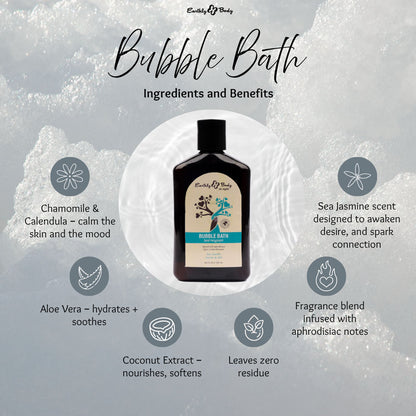 EB Hemp Seed Bubble Bath SEA JASMINE - 250 ml - Sea Jasmine Scented Bubble Bath  - 250 ml Bottle-HSBNBB831