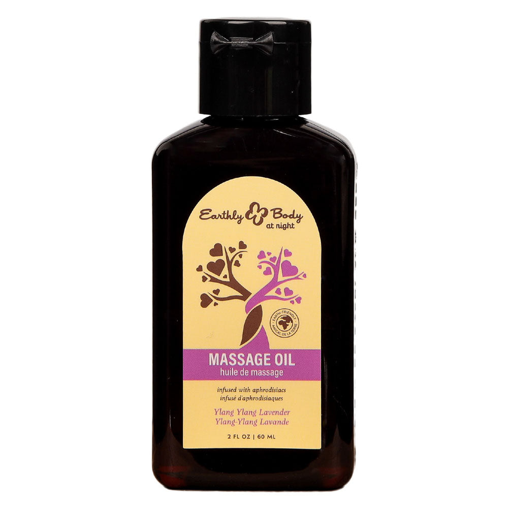 EB Hemp Seed Massage Oil YLANG YLANG LAVENDER - 60 ml - Ylang Ylang & Lavender Scented Massage Oil - 60 ml Bottle-HSBNMAS234