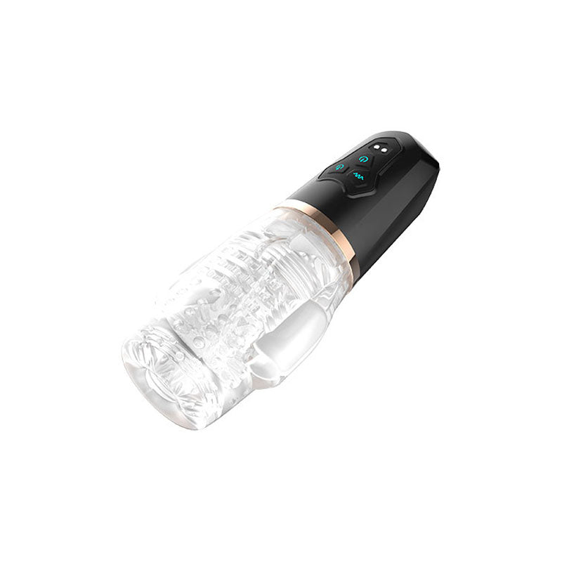 Adam & Eve Adams Gawk Gawk 2.0 - Clear USB Rechargeable Rotating & Vibrating Masturbator-I884 8000