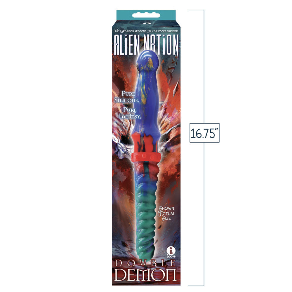 Alien Nation - Double Demon - Coloured 35 cm Fantasy Double Dildo-IC1382