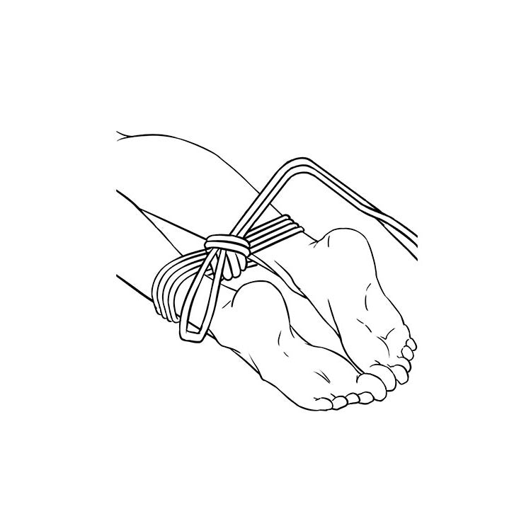 Adam & Eve BONDAGE ROPE - 9 metre (30 feet) - Black Bondage Rope - 9 metre Length-J973 8006