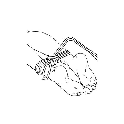 Adam & Eve BONDAGE ROPE - 9 metre (30 feet) - Black Bondage Rope - 9 metre Length-J973 8006