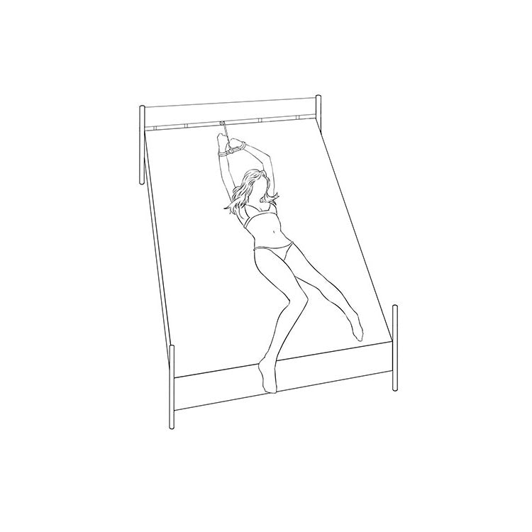 Adam & Eve BONDAGE ROPE - 9 metre (30 feet) - Black Bondage Rope - 9 metre Length-J973 8006