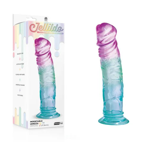 Jellido 18cm Dildo - Clear Coloured 18 cm Dildo