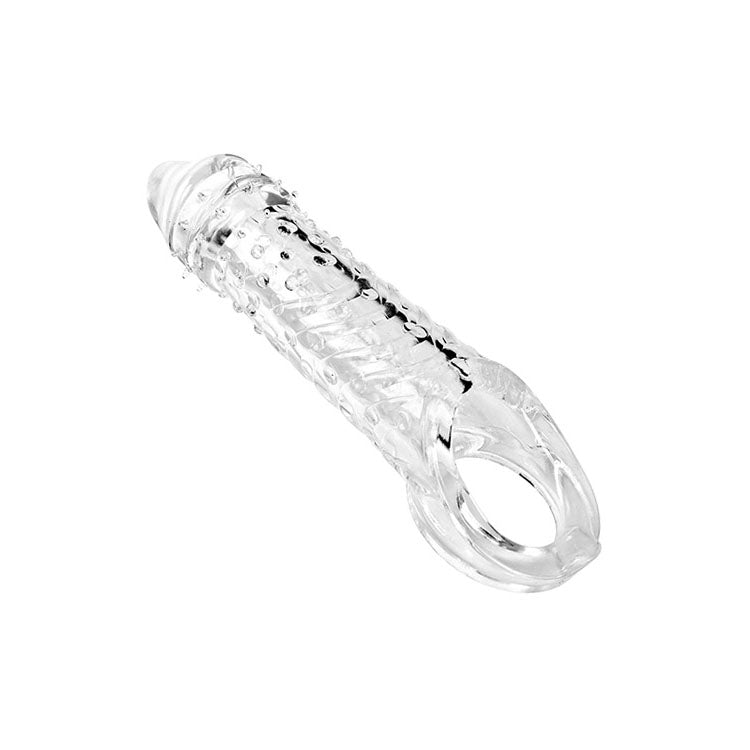 Adam & Eve ADAMS CRYSTAL EXTENDER - Clear 22.9 cm Penis Extender Sleeve with Adjustable Inner - L033 2400