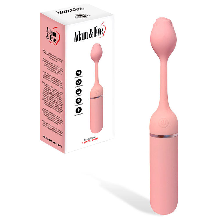 Adam & Eve FIREFLY ROSE - Pink USB Rechargeable Bullet - L126 6200