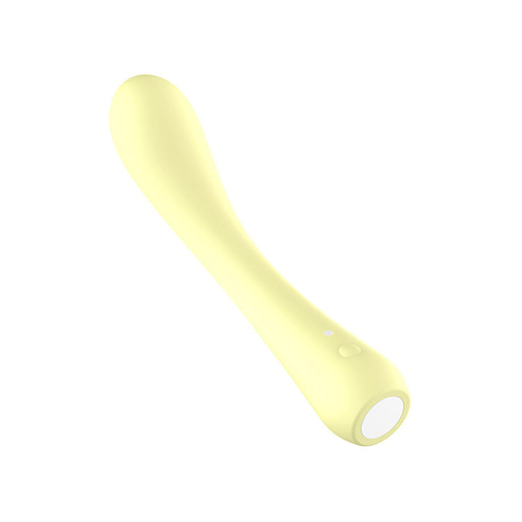 Adam & Eve GROOVY GLOW-UPS Bendie - Yellow 18.4 cm USB Rechargeable G-Spot Vibrator - L180 7000