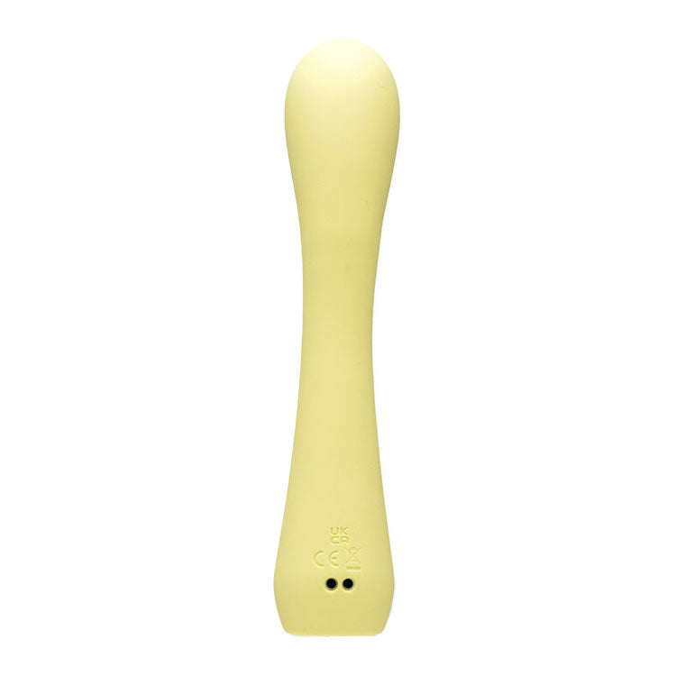 Adam & Eve GROOVY GLOW-UPS Bendie - Yellow 18.4 cm USB Rechargeable G-Spot Vibrator - L180 7000