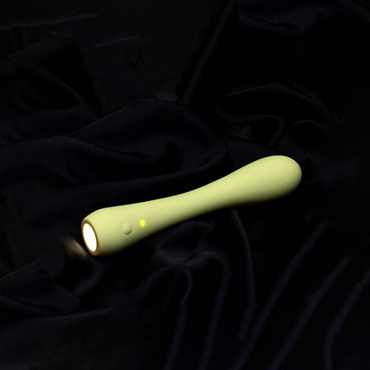 Adam & Eve GROOVY GLOW-UPS Bendie - Yellow 18.4 cm USB Rechargeable G-Spot Vibrator - L180 7000