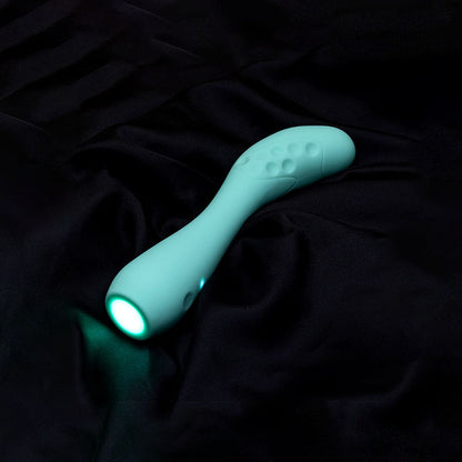 Adam & Eve GROOVY GLOW-UPS Flexie - Blue 19 cm USB Rechargeable G-Spot Vibrator - L181 4500
