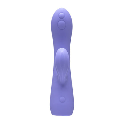 Adam & Eve GROOVY GLOW-UPS Wavie - Purple 16.5 cm USB Rechargeable Rabbit Vibrator - L183 2900