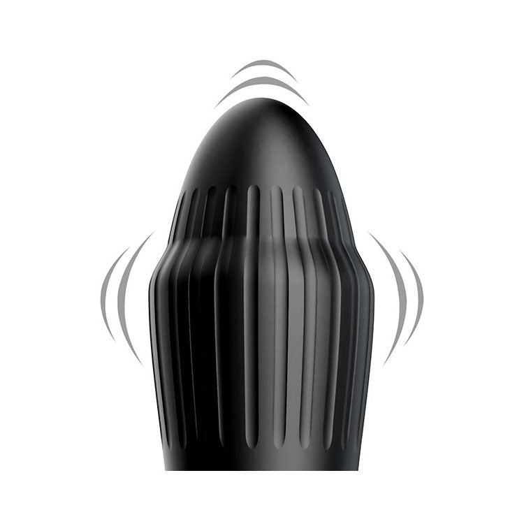 Adam & Eve THE GREAT EXPANDER - Black 14 cm USB Rechargeable Thrusting & Expanding Prostate Massager with Wireless Remote - L253 8000