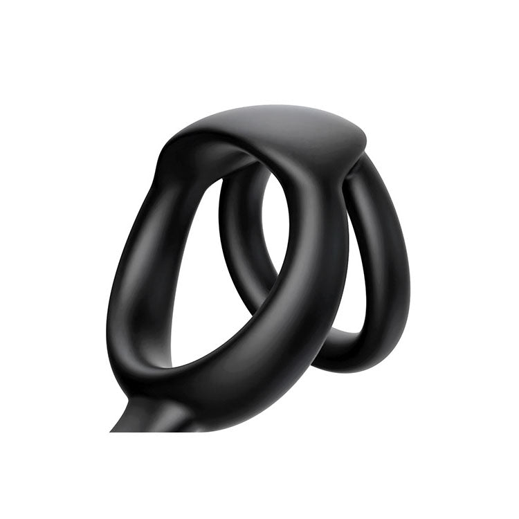 Adam & Eve THE GREAT EXPANDER - Black 14 cm USB Rechargeable Thrusting & Expanding Prostate Massager with Wireless Remote - L253 8000