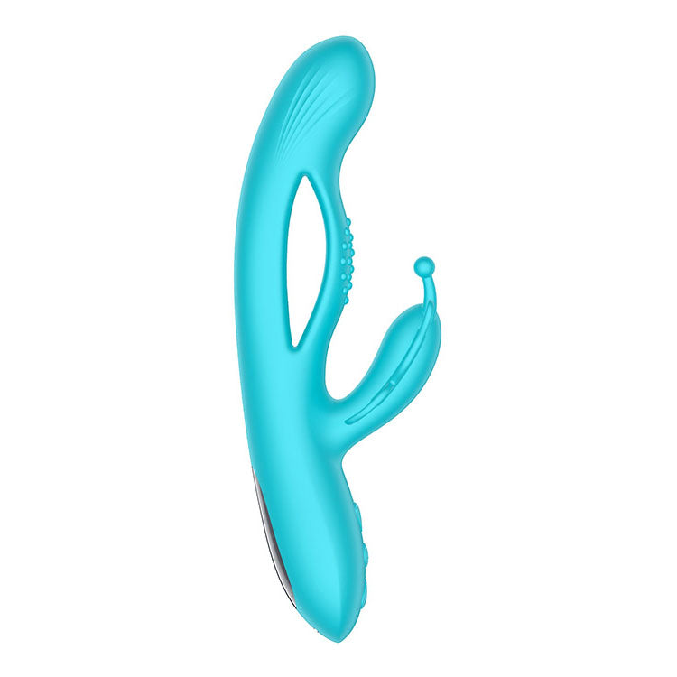 Adam & Eve BUTTERFLY EMBRACE - Blue - Blue 24.1 cm USB Rechargeable Butterfly Vibrator - L335 4600