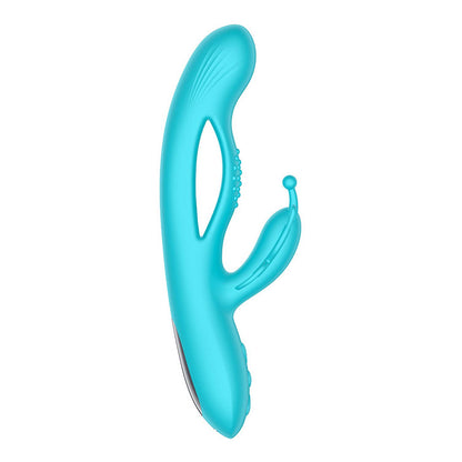 Adam & Eve BUTTERFLY EMBRACE - Blue - Blue 24.1 cm USB Rechargeable Butterfly Vibrator - L335 4600
