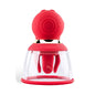 Adam & Eve SQUEEZE-N-PLEASE Pump - Red - Red USB Rechargeable Vaginal Pump with Massaging Tongue and Fingers - L685 6000