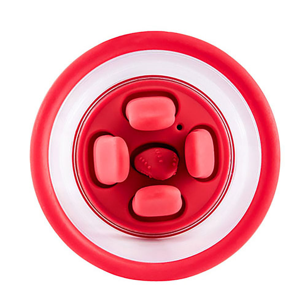 Adam & Eve SQUEEZE-N-PLEASE Pump - Red - Red USB Rechargeable Vaginal Pump with Massaging Tongue and Fingers - L685 6000