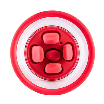 Adam & Eve SQUEEZE-N-PLEASE Pump - Red - Red USB Rechargeable Vaginal Pump with Massaging Tongue and Fingers - L685 6000