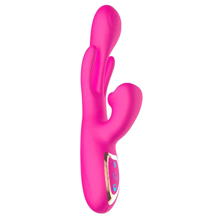 Adam & Eve THE HYPER WAVE - Pink - Pink 22.9 cm USB Rechargeable Rabbit Vibrator - L730 6200