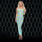 LAPDANCE Blue Horizon Maxi Dress - Blue - One Size-LC134