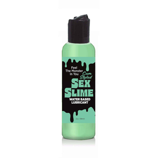 Sex Slime Cum Style Creature Lube - Green 60 ml - Green Cum Style Water Based Lubricant - 60 ml Bottle-LGBT.1309