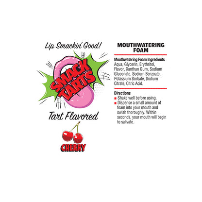 Smack Tarts Mouthwatering Foam - Cherry - Sour Cherry Flavoured - 80 ml Bottle - LGBT.470