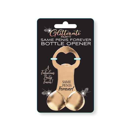Glitterati Same Penis Forever Bottle Opener - Novelty Bottle Opener-LGCP.1110