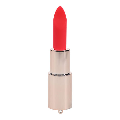 LOVELINE Diamond - Red - Red 8.3 cm USB Rechargeable Lipstick Vibrator - LOVU098IRI
