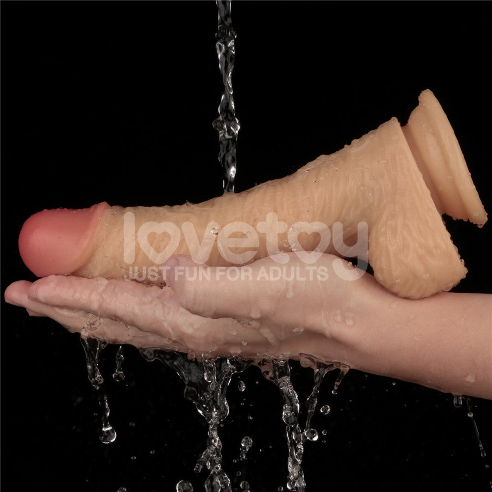 8.5 Inch Power Basics - Flesh 21.6 cm USB Rechargeable Vibrating Dong - LV111203