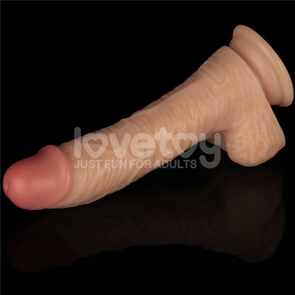 8.5 Inch Power Basics - Flesh 21.6 cm USB Rechargeable Vibrating Dong - LV111203