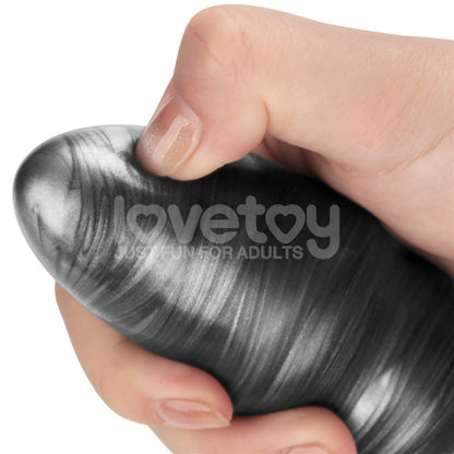 King Sized Vibrating Vibrax Slider - Grey 32.3 cm (12.5) USB Rechargeable Vibrating Dildo-LV121202