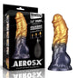 Aerosx 7.5 Inch Dual Density Inflatable Dildo - Gold/Blue 24 cm Inflatable Fantasy Dildo-LV416001