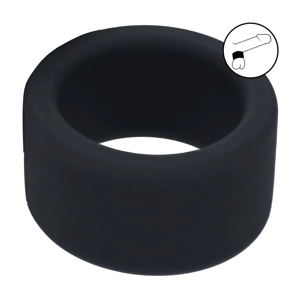 LEVELZ Liquid Silicone Ball Strap - M - Black - Black Ball Strap-LVL01-0018BLK