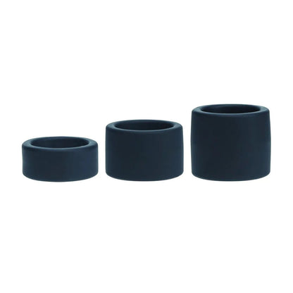 LEVELZ Liquid Silicone Ball Strap Set of 3 - Black - Black Ball Stretchers - Set of 3 Sizes-LVL01-0020BLK