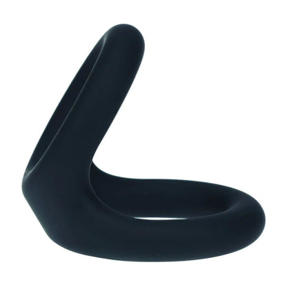 LEVELZ Double O Silicone Cock Ring - M - Black - Black Cock & Balls Rings-LVL01-0026BLK