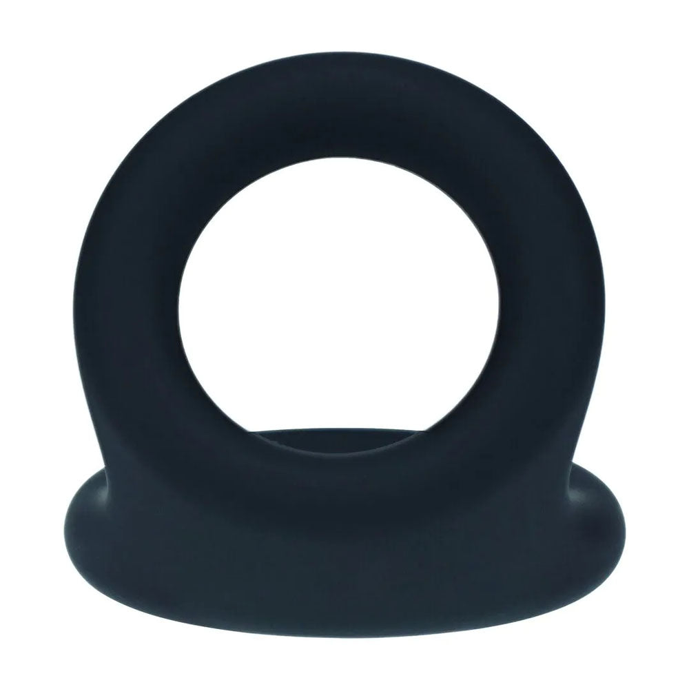 LEVELZ Double O Silicone Cock Ring - M - Black - Black Cock & Balls Rings-LVL01-0026BLK