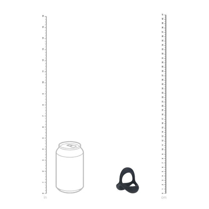 LEVELZ Tri O Ergo Silicone Cock Ring - Black - Black Cock & Balls Rings-LVL01-0033BLK