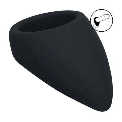 LEVELZ Teardrop Silicone Cock Ring - Black - Black Cock Ring-LVL01-0036BLK