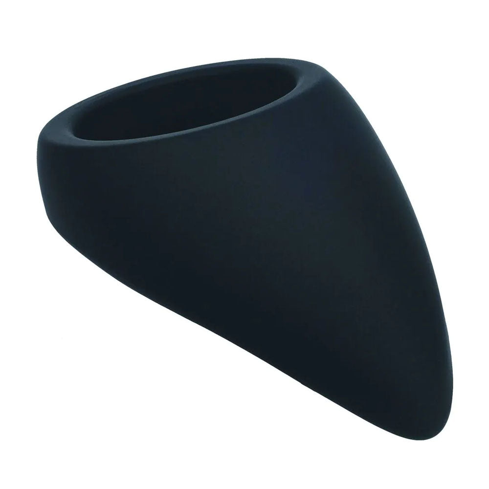 LEVELZ Teardrop Silicone Cock Ring - Black - Black Cock Ring-LVL01-0036BLK